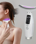 EMS masážní přístroj na krk s LED terapií – 7 režimů
