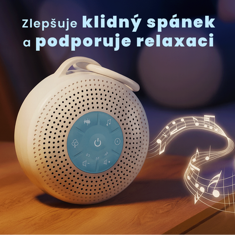 Elegantní reproduktor bílého šumu na spánek