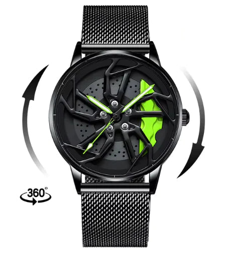 Pánské rotující hodinky 3D Real Wheel Watch