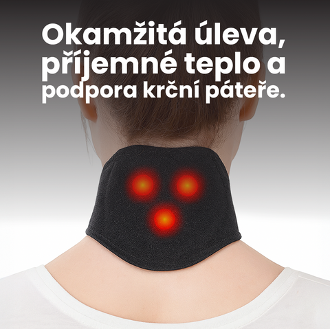 Hřejivá krční ortéza s turmalínem – úleva, teplo a podpora krční páteře