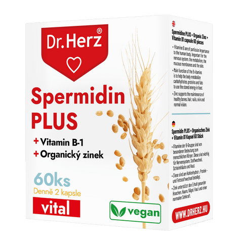 Dr. Herz Prémiový Spermidin s vitamínem B1 a organickým zinkem