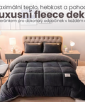 Luxusní fleece deka s beránkem pro maximální teplo a komfort