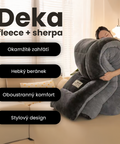 Luxusní fleece deka s beránkem pro maximální teplo a komfort