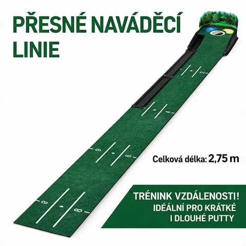 Mini golfová podložka na puttování 38 × 25 × 5 cmx