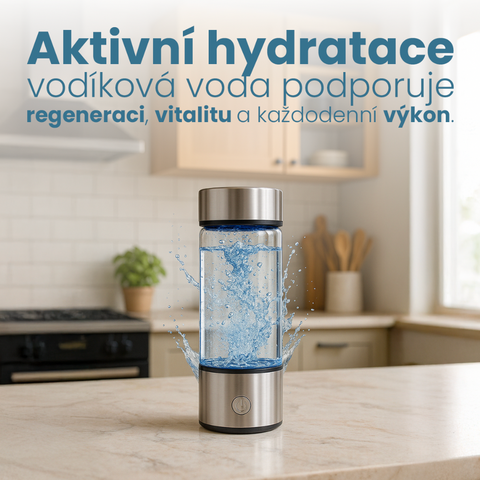 Přenosná elektrická vodíková láhev 420 ml s generátorem vodíkové vody a titanovým filtrem