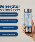 Přenosná elektrická vodíková láhev 420 ml s generátorem vodíkové vody a titanovým filtrem