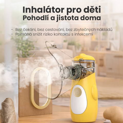 Přenosný ultrazvukový inhalátor pro děti