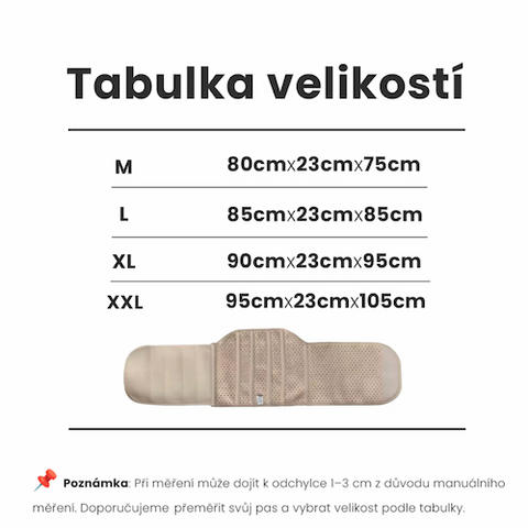 Elastický bederní pás pro úlevu a pohodlí