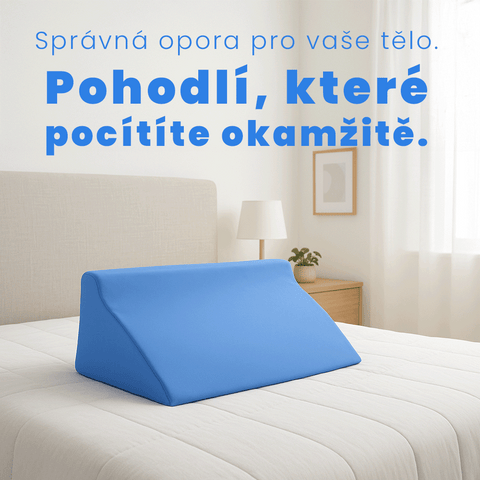 Prémiový klinový polštář - reflux, polohování