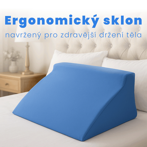 Prémiový klinový polštář - reflux, polohování