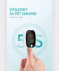 Prémiový pulzní oxymetrs LED displejem