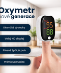 Prémiový pulzní oxymetrs LED displejem