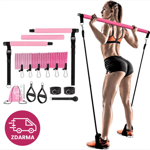 Přenosná Pilates sada s odporovými gumami – Tensioner Kit