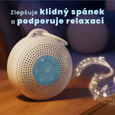 Elegantní reproduktor bílého šumu na spánek