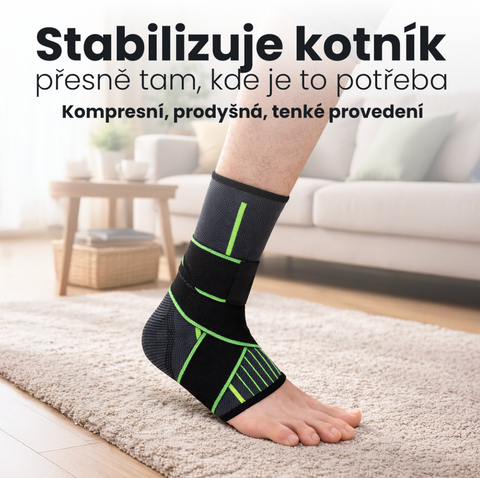 Profesionální stahovací tenká bandáž na kotník_2