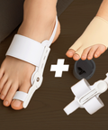 Revoluční trojbalení pro hallux valgus – 2× ortopedická pomůcka + 1× bežový separátor