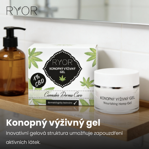 Ryor Konopný výživný gel s CBD 15 g