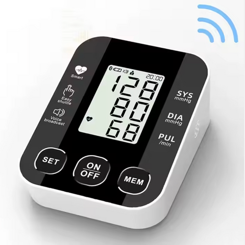 Domácí digitální tlakoměr na paži s velkým LCD displejem