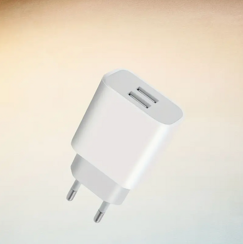 Duální USB nástěnný nabíjecí adaptér pro evropské zásuvky