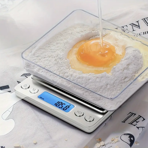Přesná digitální kuchyňská váha 3000 g / 0,1 g s LCD displejem