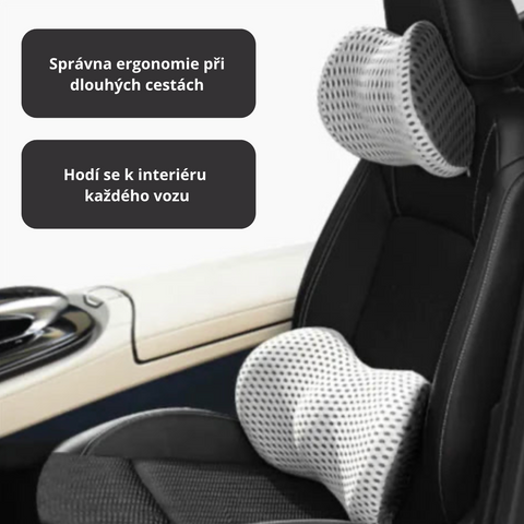Nejpohodlnější opěrka hlavy a bederní opěrka do auta