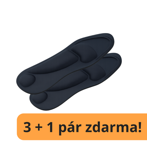 3 + 1 pár zdarma Diabetické vložky do bot