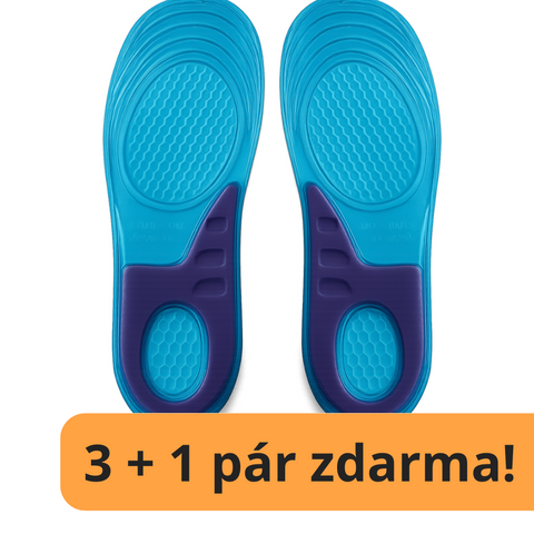 3 + 1 pár zdarma Masážní gelové vložky – podpora klenby