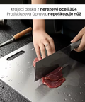 Nezničitelné oboustranné nerezové krájecí prkénko