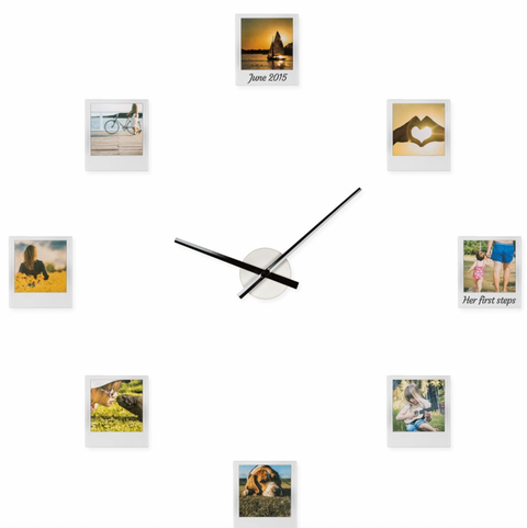 Hodiny s fotorámečky Impressions Clock – stylová kombinace času a vzpomínek (CZ)