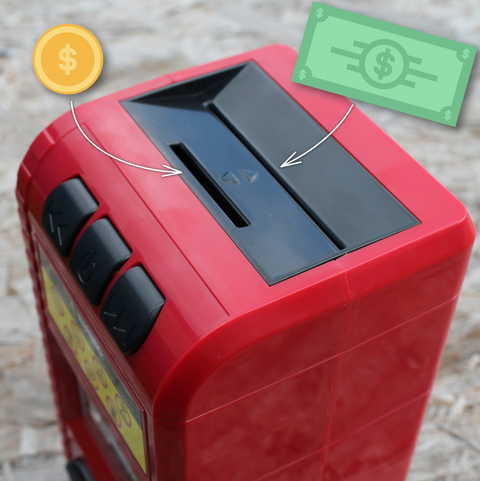 Pokladnička s falošným drvičom bankoviek