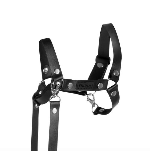 Skippi kantár pro Hobby Horse – oťaže z ekokože