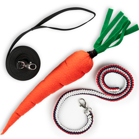 Praktický tréningový set Hobby Horse Skippi – lonža, vodné lano a mrkev