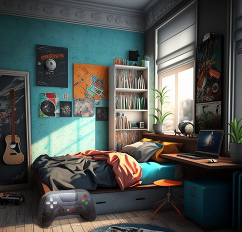 Hudební polštář Obrovský Gamepad