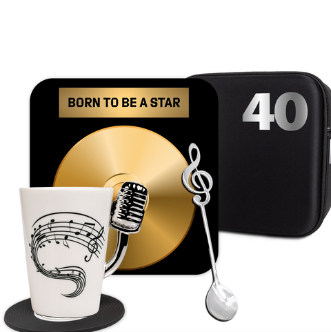 Dárková sada pro hudebníky – Mikrofon – 40. narozeniny