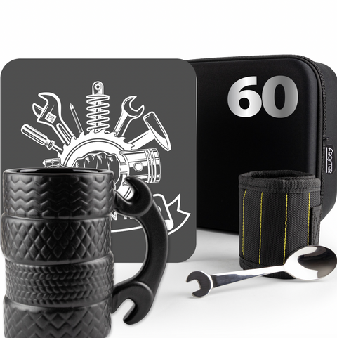 Dárková sada King of the Road – stylový dárek pro milovníky aut (CZ) - 60. narodeniny