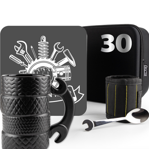 Dárková sada King of the Road – stylový dárek pro milovníky aut (CZ) - 30. narodeniny