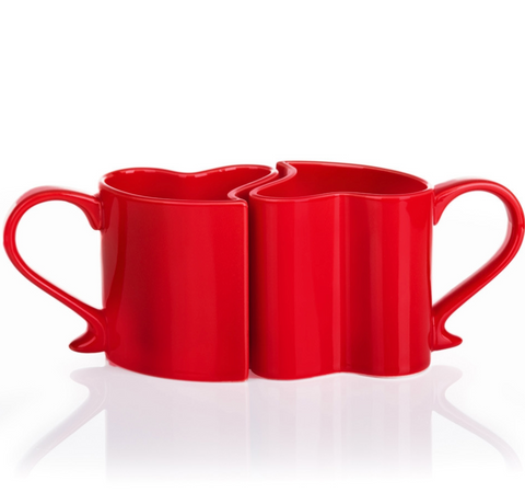 Zamilované hrnky – červená sada pro dva