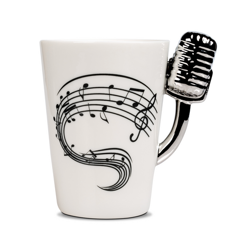 Hudební hrnek (saxofon) + různé varianty