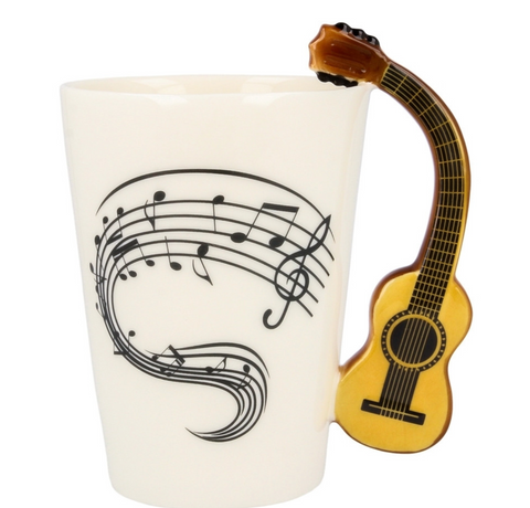 Hudební hrnek (saxofon) + různé varianty