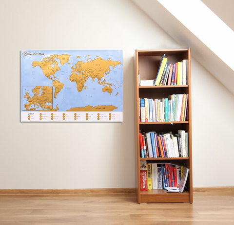 Stírací mapa pro cestovatele – Svět (EN)