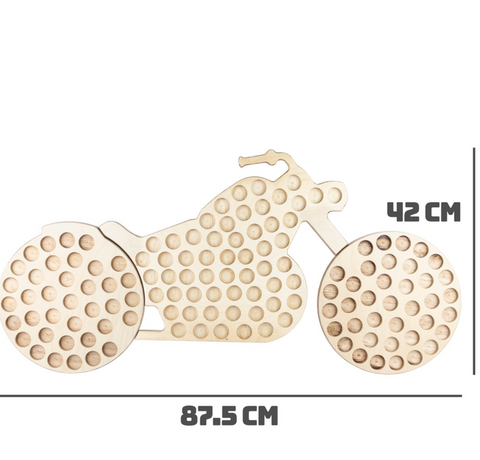 Zásobník na pivní uzávěry – Motocykl pro sběratele