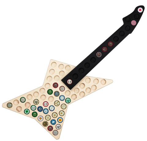 Sběrač na pivní uzávěry – Kytara pro sběratele