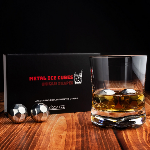 Chladiace kovové kocky do nápojov - Diamanty