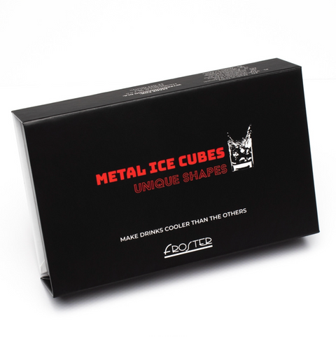 Chladiace kovové kocky do nápojov - Diamanty
