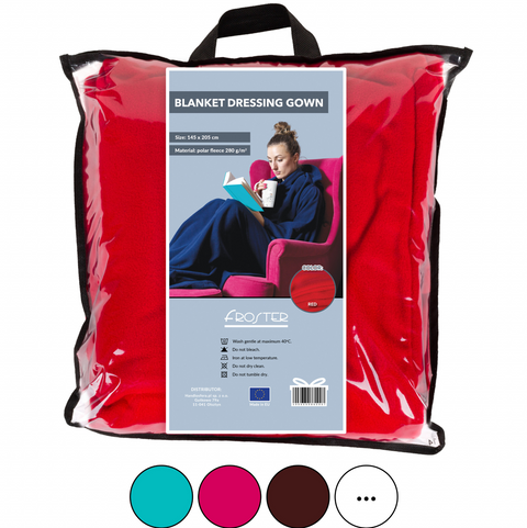 Měkká a teplá deka s rukávy