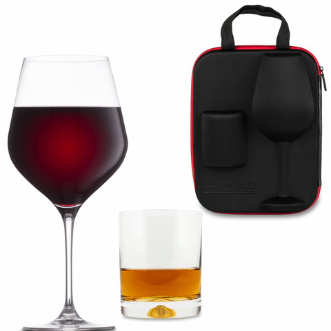 Pouzdro se sklenicí na whisky a víno Froster Diamond