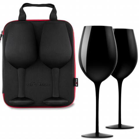 Luxusní sada se sklenicemi na víno diVinto Black