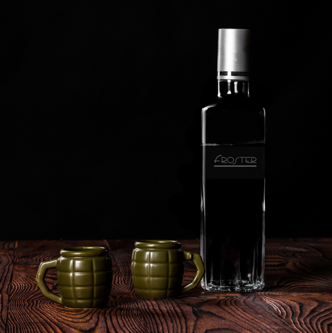 Originální štamprle granát Grenade Shot – Zelený