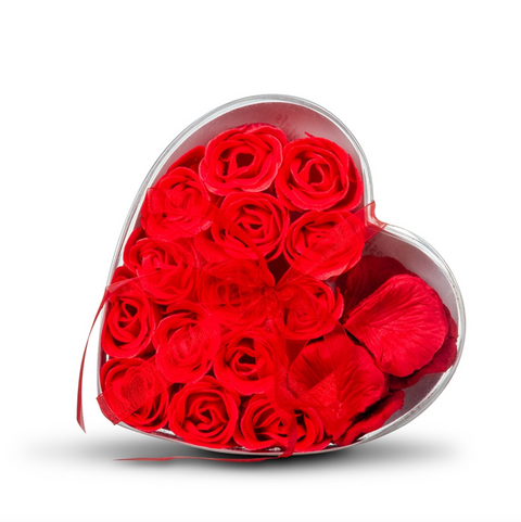 Dárková sada voňavých mýdel a plátků růží pro ženy