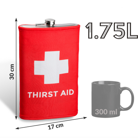Gigantická ploskačka Thirst Aid – stylový dárek s humorem